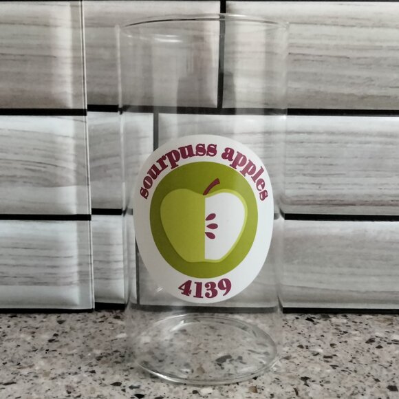 New Set of 6 Fruit Label Juice Glasses - Picture 3 of 7